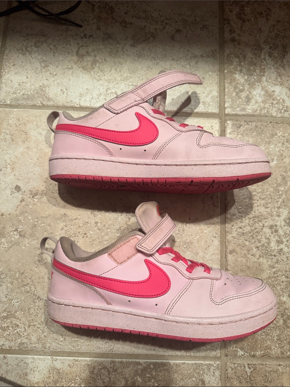 Nike Kids Pink and Hot Pink Low-Top Sneakers